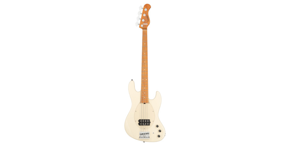 Sadowsky MetroExpress 21-Fret Vintage M Bass, Roasted Maple Fingerboard, 4-String - Solid Olympic White High Polish